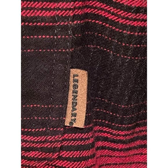 Legendary Whitetails Mens Red & Black Plaid Flannel Shirt 3XT 100% Cotton - Picture 4 of 15